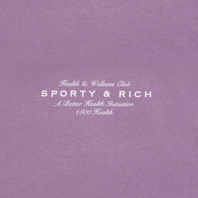SPORTY & RICH | HEALTH INITIATIVE DISCO SHORT { SOFT LAVENDER/WHITE
