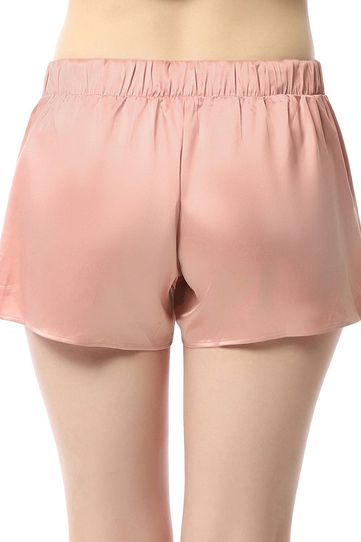 Eternal Bliss Satin Shorts - Mellow Rose