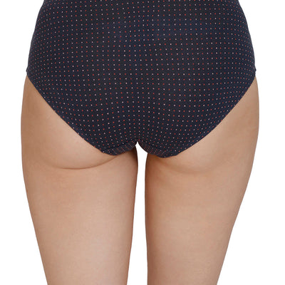 Inner Elastic Print Mid Rise Hipster Panties (Pack of 3)