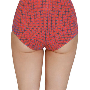 Inner Elastic Print High Rise Full Brief Panties (Pack of 3)
