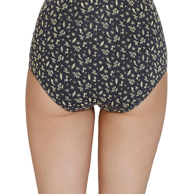 Inner Elastic Print High Rise Full Brief Panties (Pack of 3)