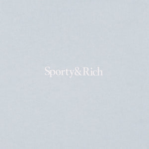 SPORTY & RICH | EAT MORE VEGGIES HOODIE { BABY BLUE/WHITE