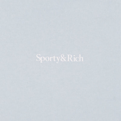 SPORTY & RICH | EAT MORE VEGGIES HOODIE { BABY BLUE/WHITE