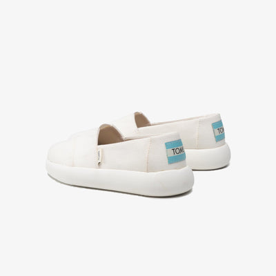 Toms | MALLOW ALPARGATA  { WHITE