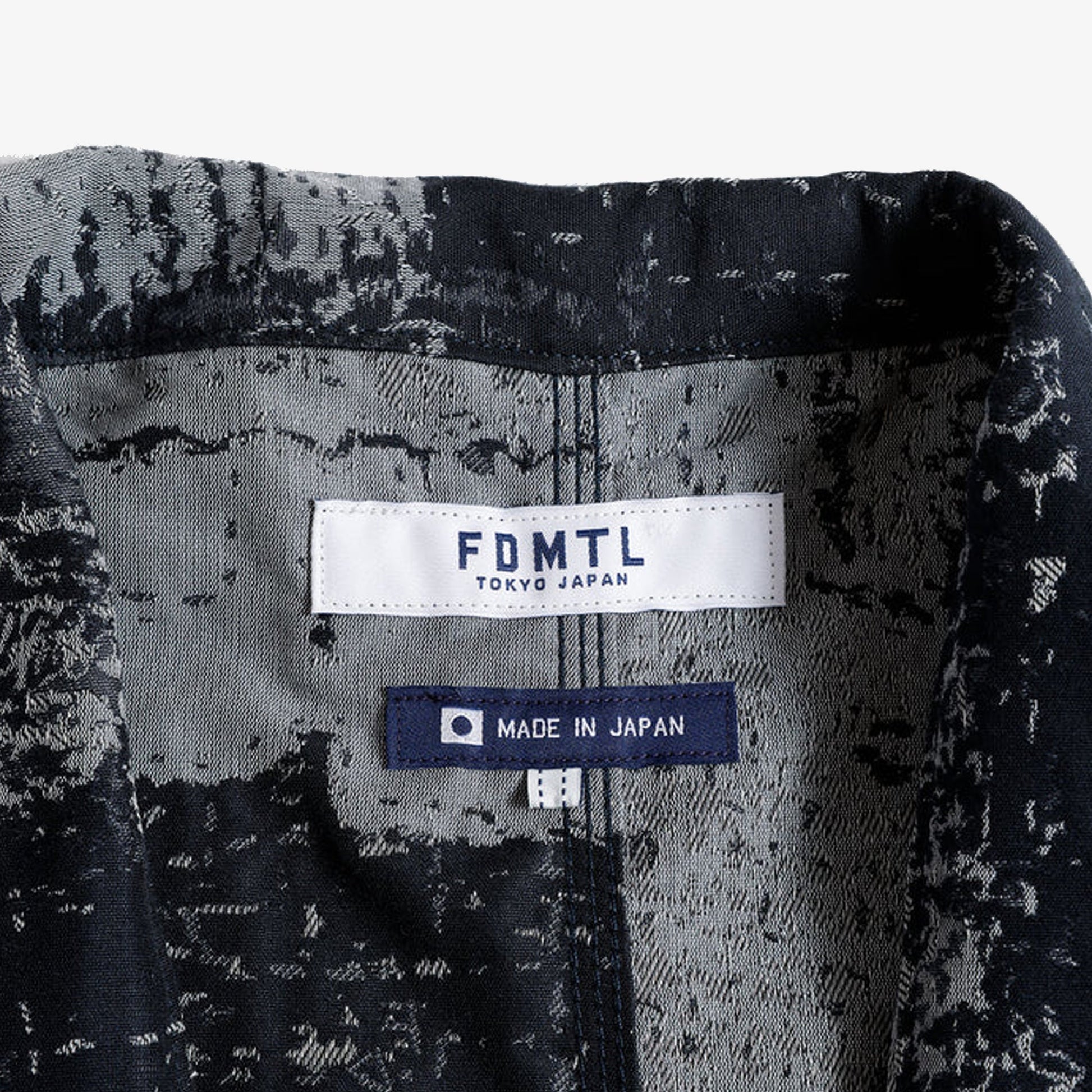 FDMTL | BORO HAORI JACKET { BLUE/GREY