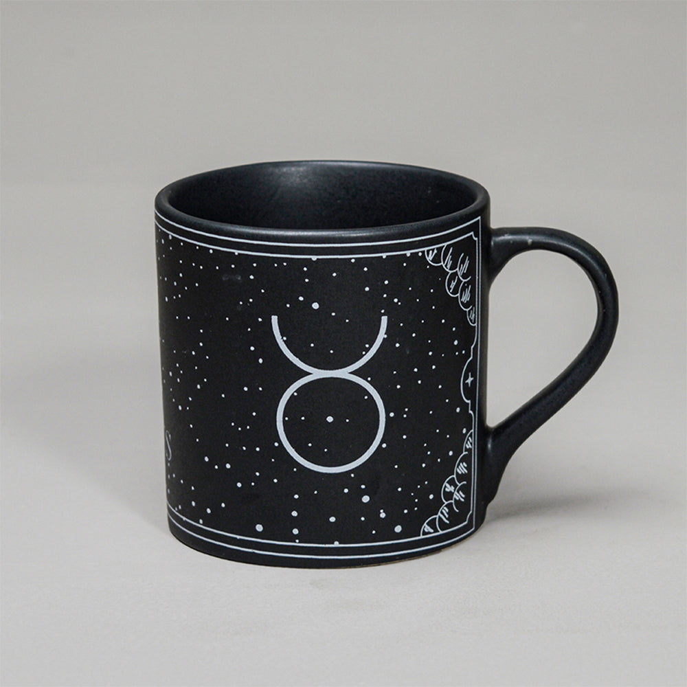 Black - Ceramic Sunsign Theme Coffee Mug Taurus (350ml)