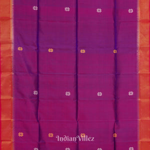 Maroon With Green Pure Bishnupuri Silk Saree