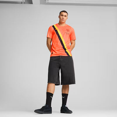 PUMA | X KIDSUPER MCFC PERFORMAANCE JERSEY { NEON SUN-PUMA BLACK