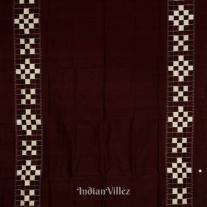 Dark Maroon Pasapali Border Designer Contemporary Silk Saree