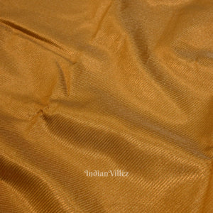 Mustard Yellow Pure Kanjivaram Tissue Silk Saree