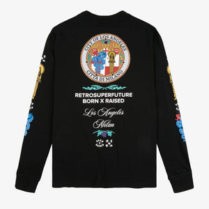 Retrosuperfuture | BORN X RAISED LONGSLEEVE  { BLACK