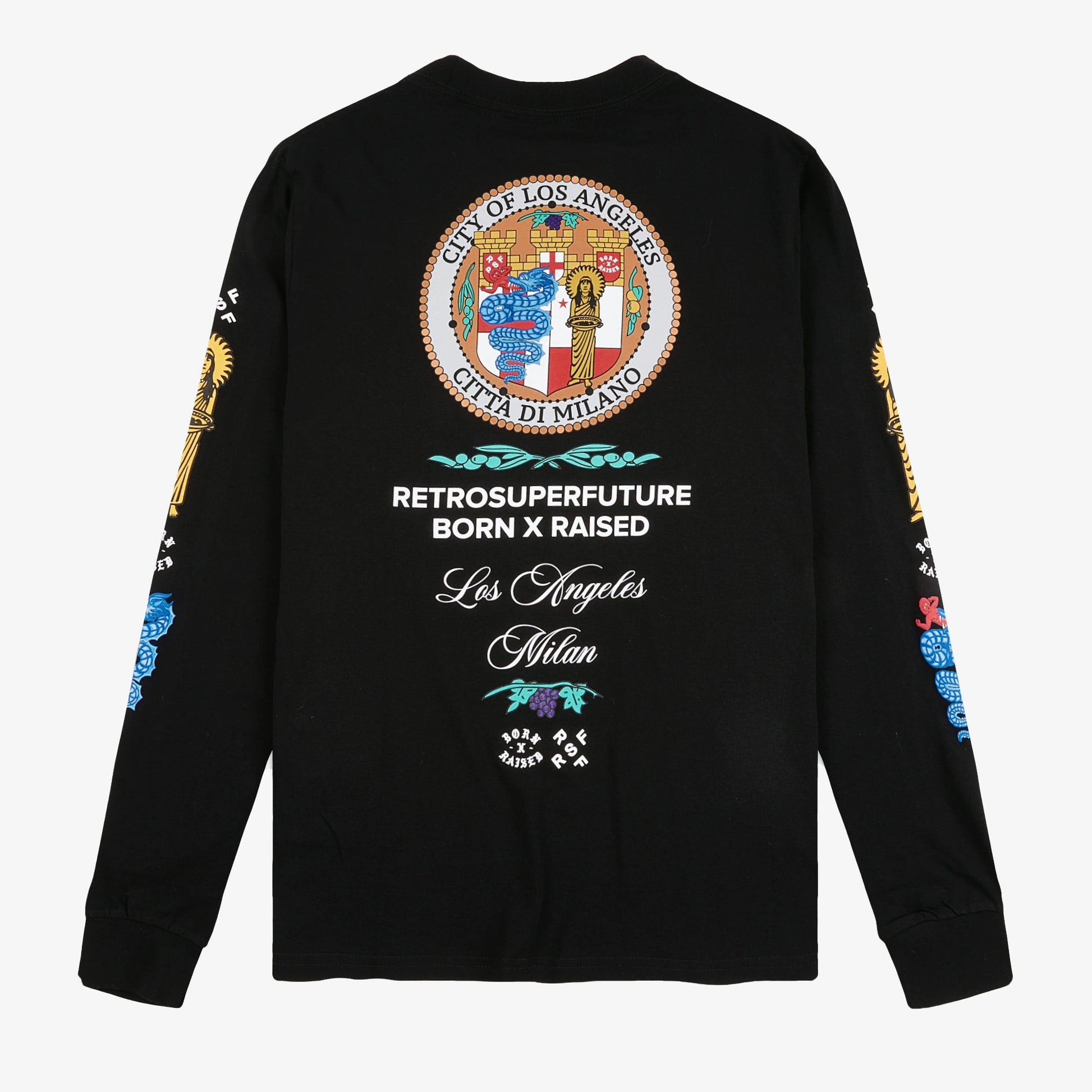 Retrosuperfuture | BORN X RAISED LONGSLEEVE  { BLACK