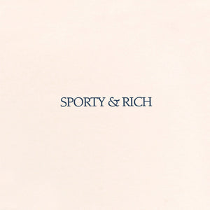 SPORTY & RICH | H&W CLUB DISCO SHORT { CREAM/NAVY