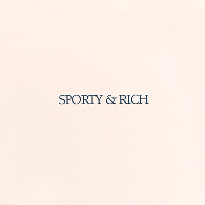 SPORTY & RICH | H&W CLUB DISCO SHORT { CREAM/NAVY