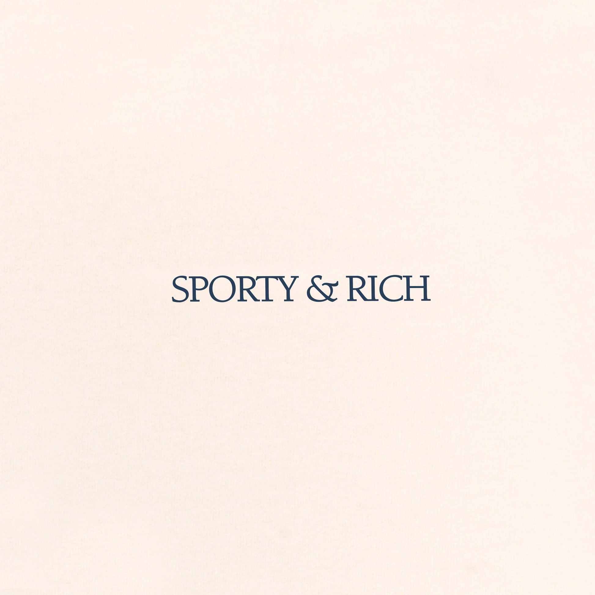 SPORTY & RICH | H&W CLUB DISCO SHORT { CREAM/NAVY