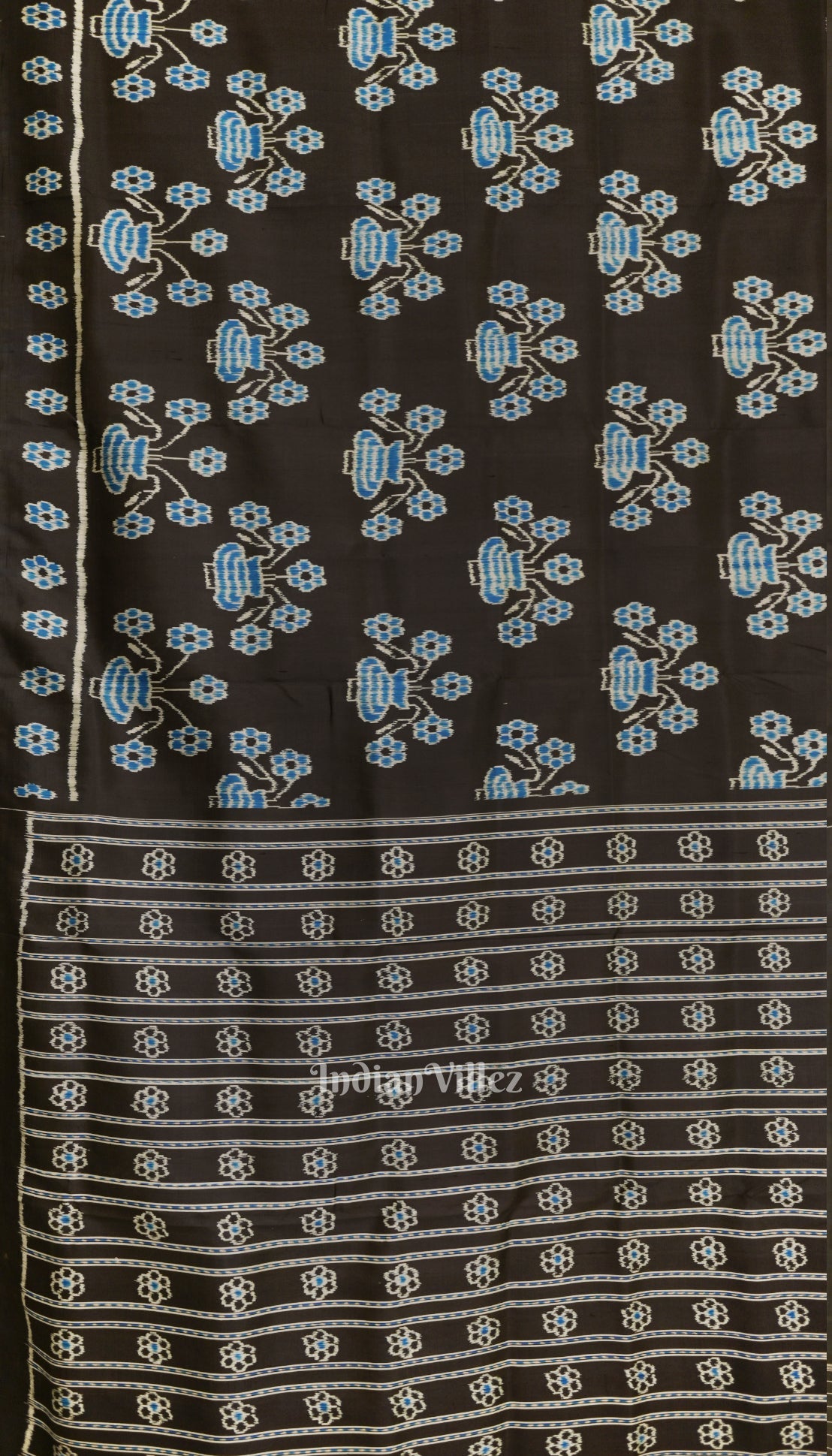 Black Vase Designer Contemporary Silk Saree