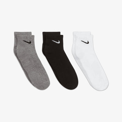 NIKE | EVERYDAY CUSHIONED TRAINING ANKLE SOCKS (3 PAIRS) { MULTI-COLOR