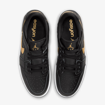 JORDAN | AIR JORDAN 1 LOW EASYON { BLACK/METALLIC GOLD-WHITE