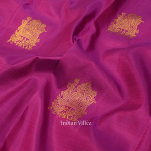 Magenta Doli Barat Theme at Border Pure Kanjivaram Silk Saree