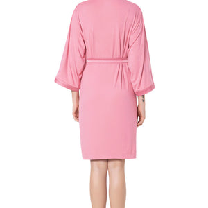 Satin Edge Robe - Cashmere Rose