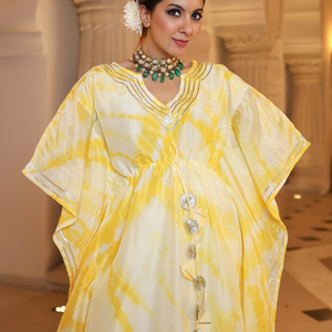Mango Curve Tie Dye Kaftan Set