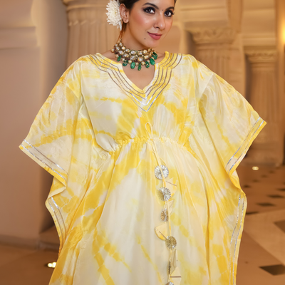 Mango Curve Tie Dye Kaftan Set