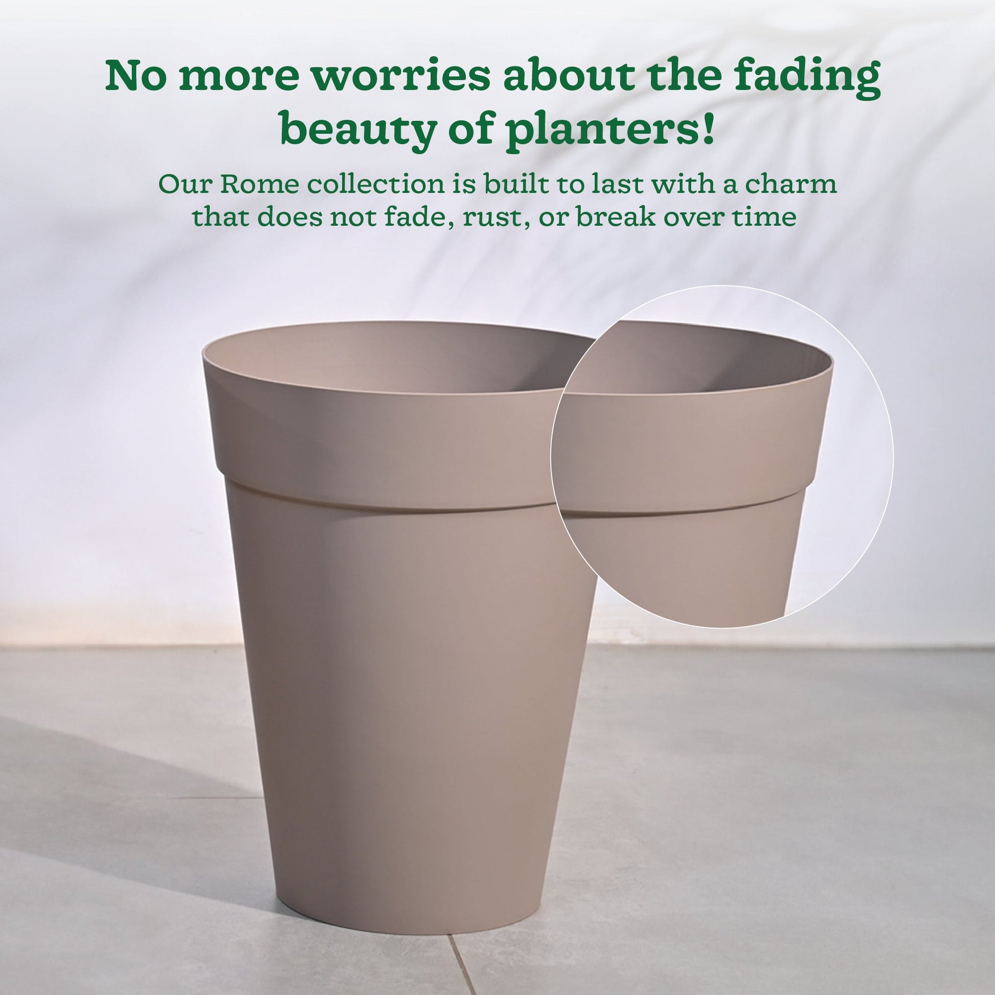 Roma Plastic Planter