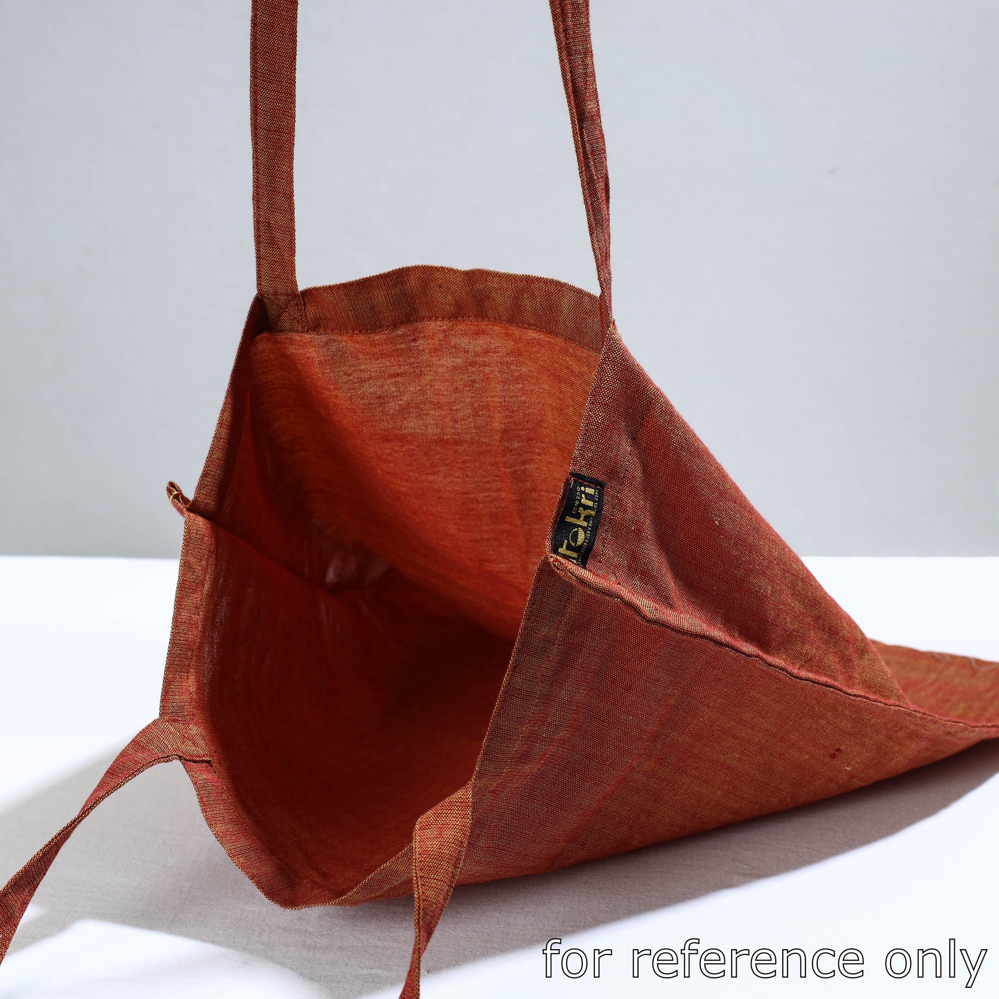 Brown - Jhiri Pure Handloom Cotton Jhola Bag 13