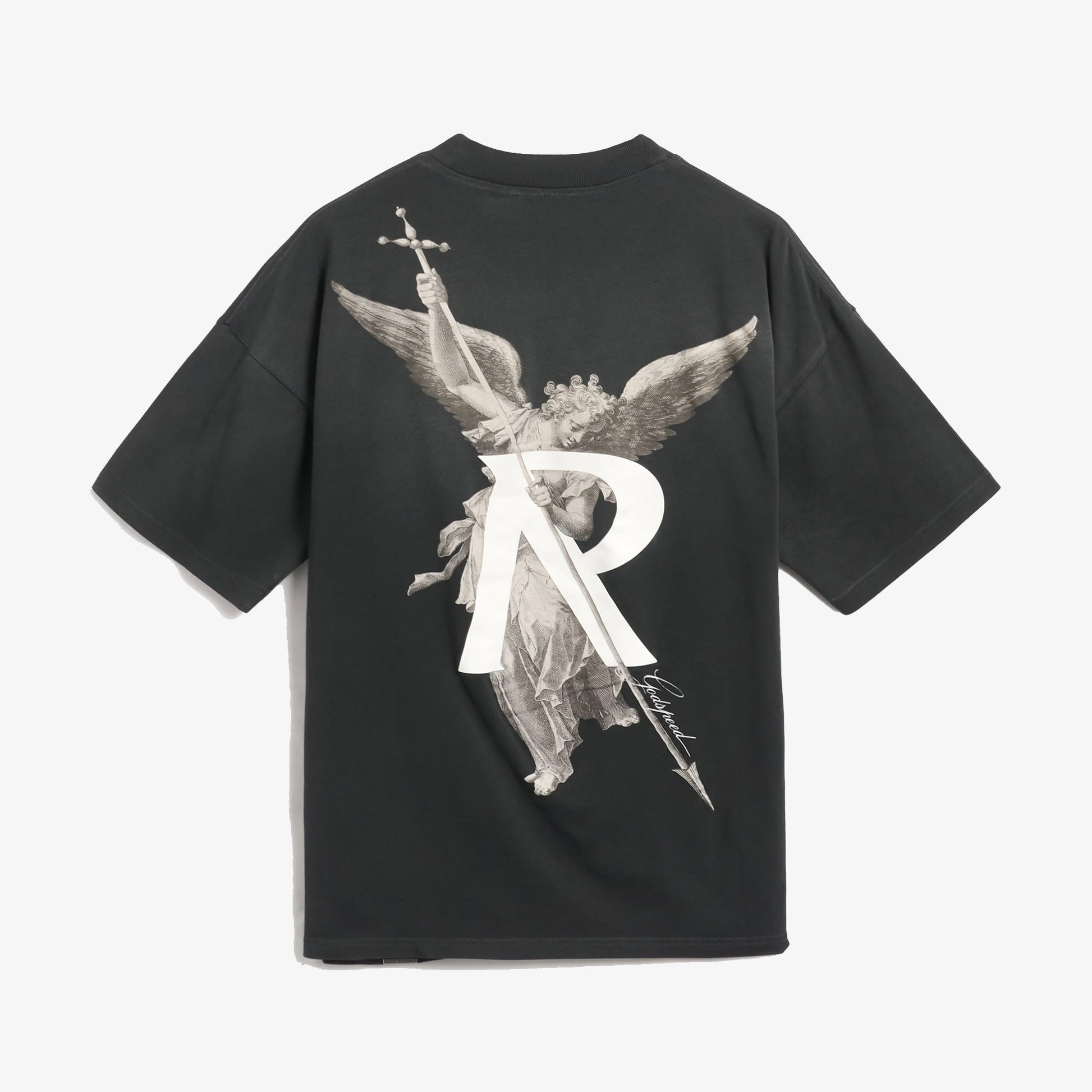 REPRESENT | ARCHANGEL T-SHIRT { STAINED BLACK