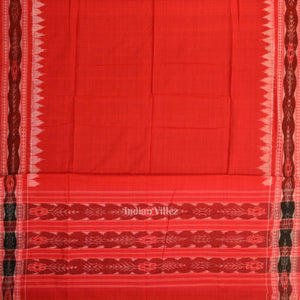 Violet Red Odisha Ikat Sambalpuri Dress Set & Dupatta