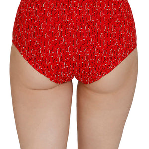 Inner Elastic Print Mid Rise Hipster Panties (Pack of 3)