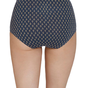 Inner Elastic Print High Rise Full Brief Panties (Pack of 3)