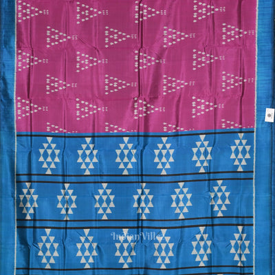 Magenta Pink Jhoti Odisha Ikat Contemporary Designer Saree