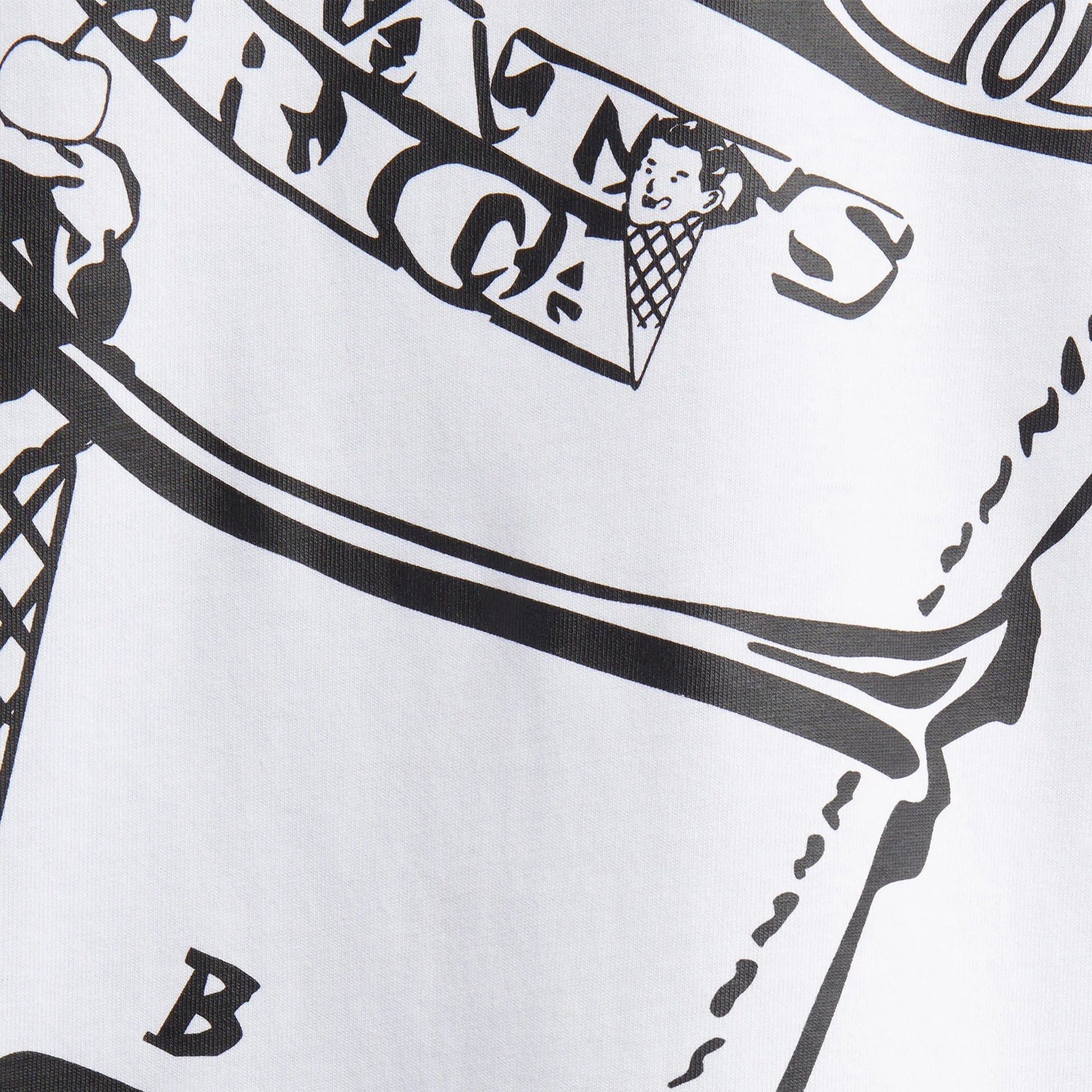 Icecream | ROLL S/S TEE { WHITE