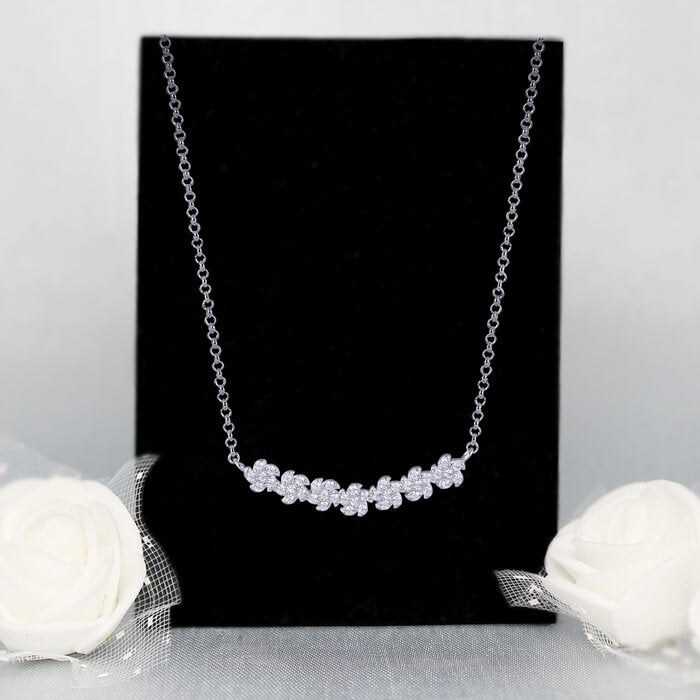 Silver Shining Zircon Set