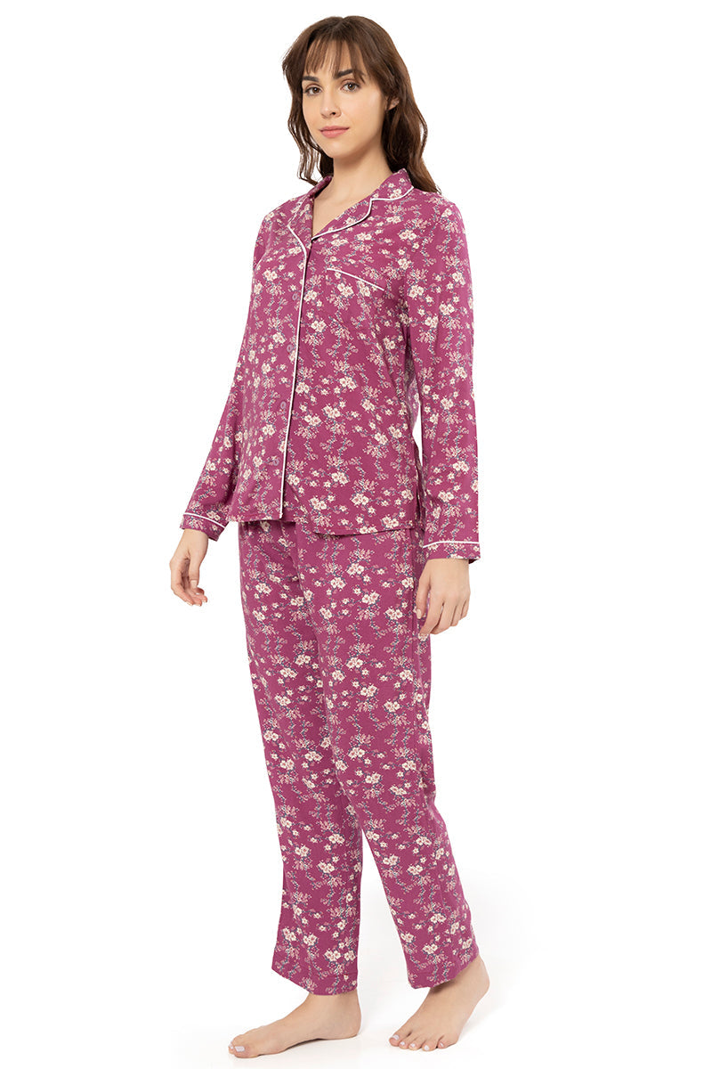 Sleep Set - Magenta Florals