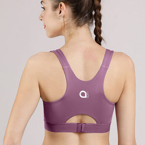 Elements Cotton Lined Low Impact Sports Bra - Argyla Purple