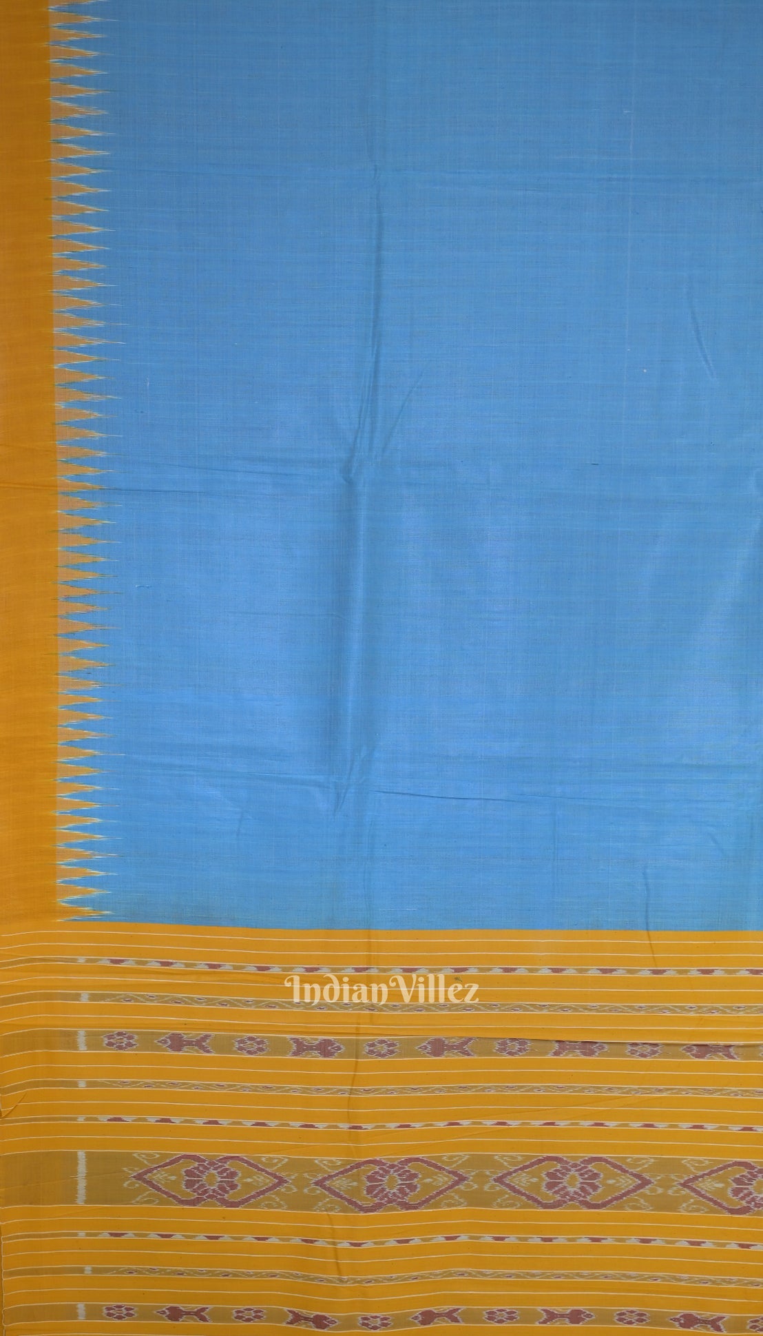 Sky Yellow Gopalpur Tussar Silk Saree