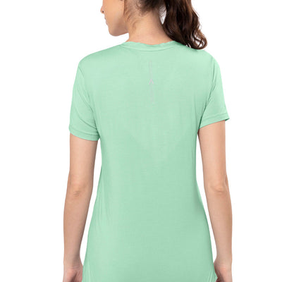 Energize Short Sleeve V-Neck Active T-Shirt - Silt Green