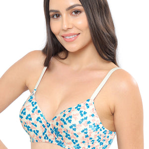 Cotton Dream Padded Non Wired T-shirt Bra - Whitesmoke Pr