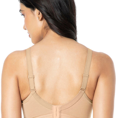 Cotton Chic Support Solid Non Padded Non-Wired Bra - Sandalwood