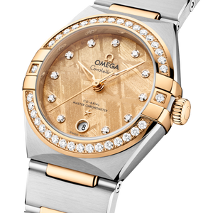 Omega Constellation Yellow Dial Women 28mm