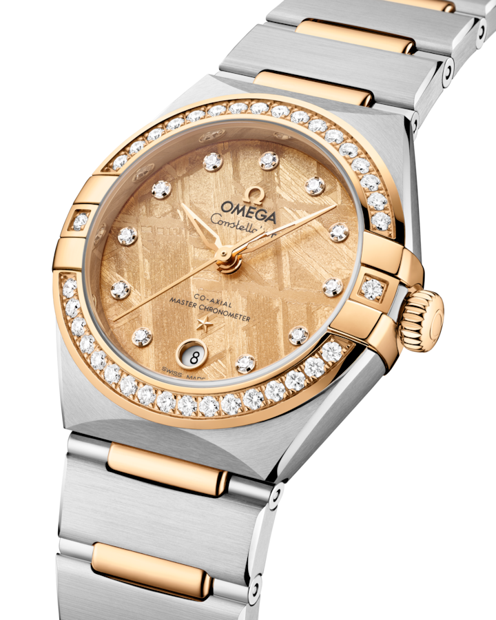 Omega Constellation Yellow Dial Women 28mm