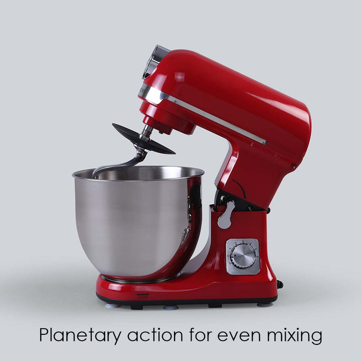 Crimson Edge Die-Cast Metal Stand Kitchen Mixer