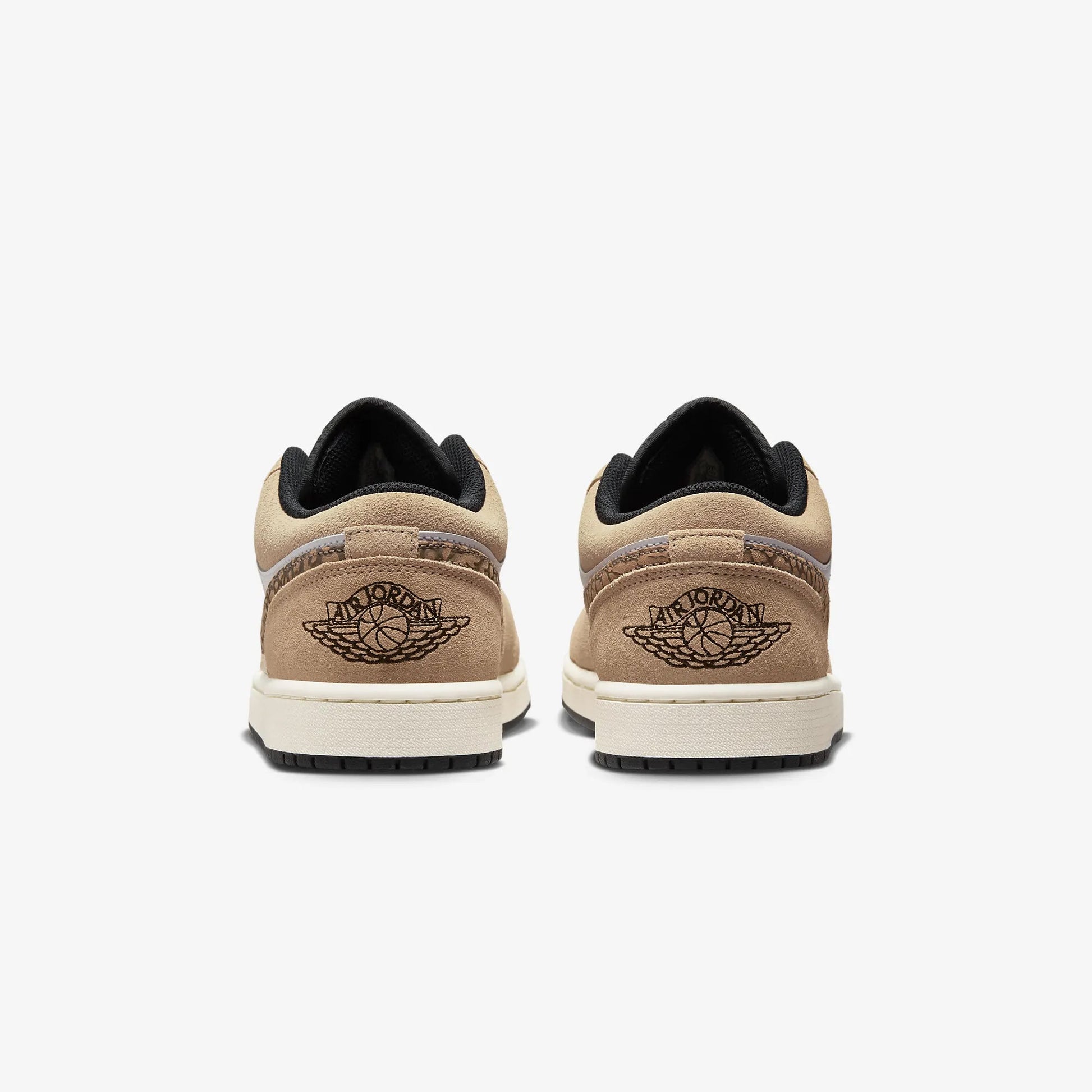 Jordan | AIR JORDAN 1 LOW SE  { HEMP/LT BRITISH TAN-WHITE-BLACK