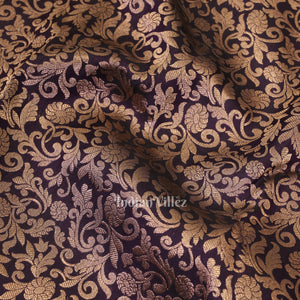 Navy Blue Pure Kanjivaram Silk Saree