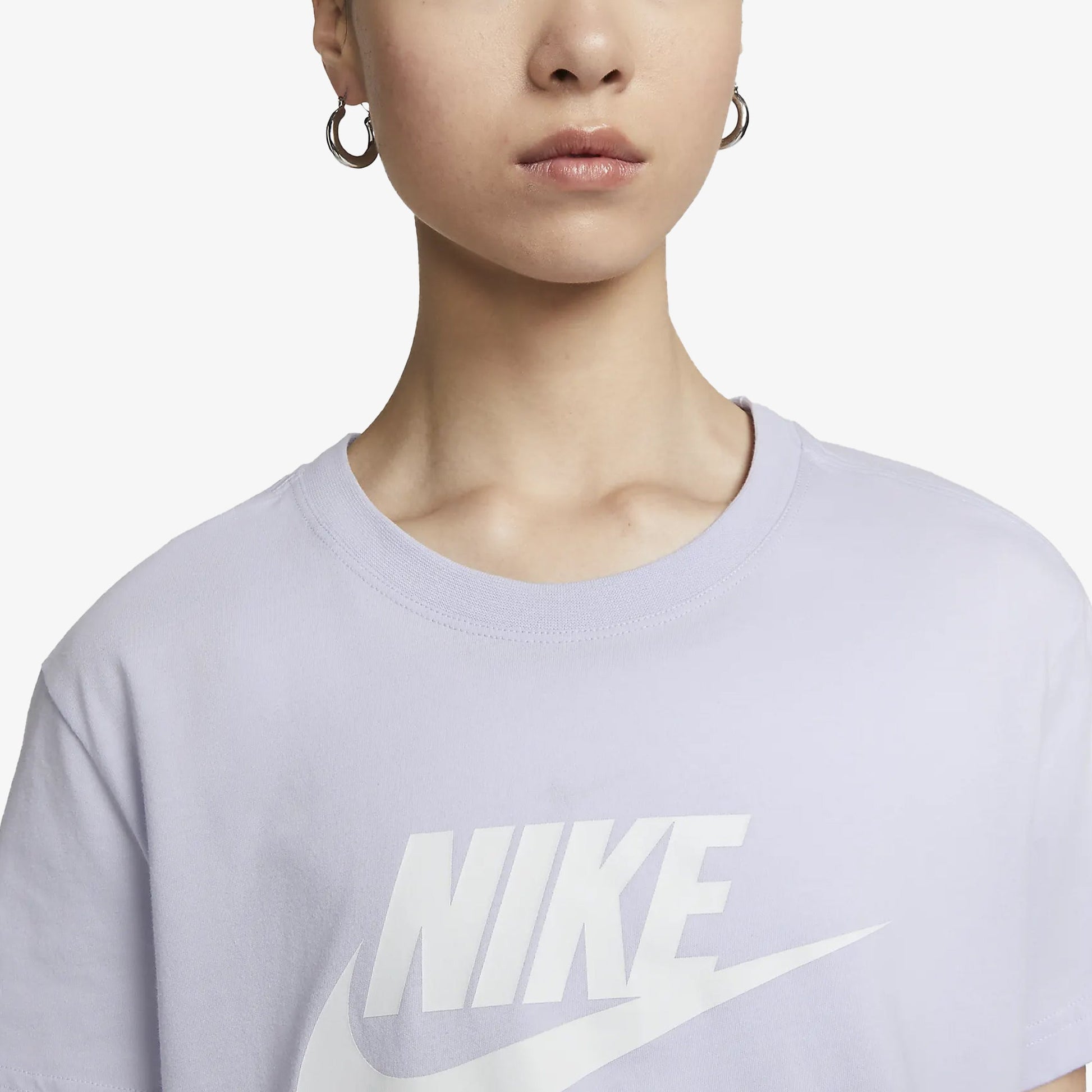 Nike | CROPPED  { OXYGEN PURPLE/WHITE