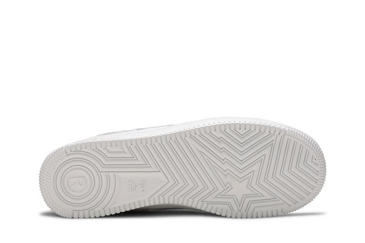 A Bathing Ape Bape Sta Low Patent White
