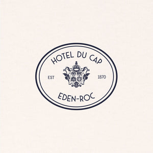 SPORTY & RICH | EDEN CREST KENNEDY T-SHIRT { CREAM/NAVY