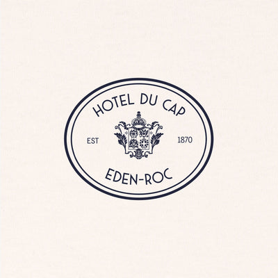 SPORTY & RICH | EDEN CREST KENNEDY T-SHIRT { CREAM/NAVY